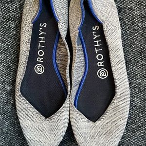 Rothy’s The Point Gray Flats Sz 8